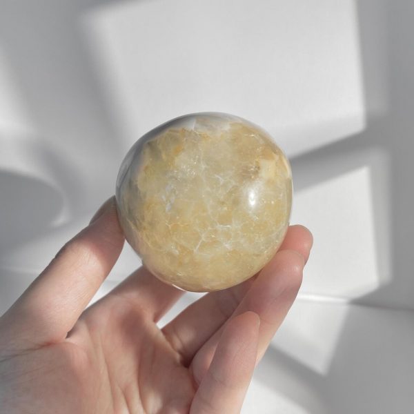 Polished Yellow Agate Egg Shaped Geode with Natural Druzy, Crystal geode - Healing Energy, Home decor, Crystal Gifts, Meditation - Image 6